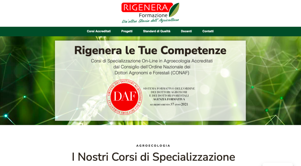 Website rigeneraformazione.it